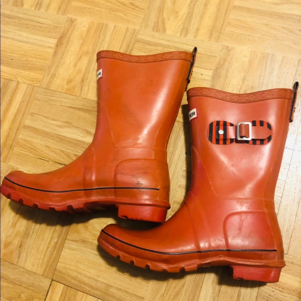 Women's Original Short Matte Buckle Strap Rain Boots size 5 - Picture 5 of 8